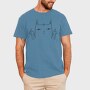 Middle Finger Cat, Tricou Barbati (Unisex)