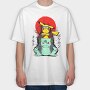 Pikachu Ninja Warrior, Tricou Oversize Barbati (Unisex)
