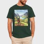 Hiker Landscape, Tricou Barbati (Unisex)