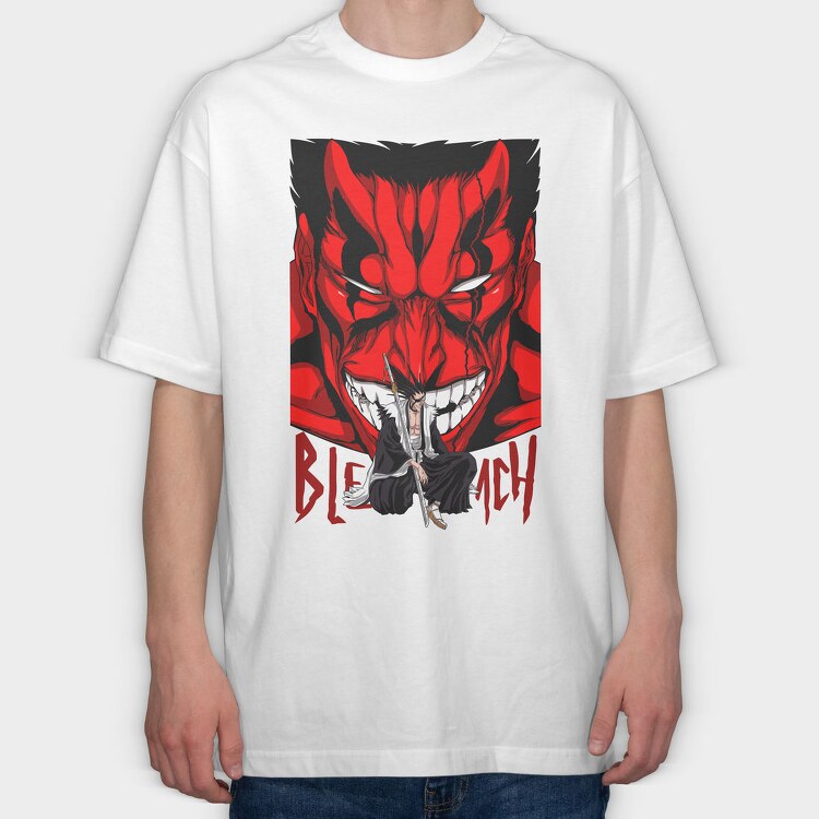 Red Demon Bleach, Tricou Oversize Barbati (Unisex)