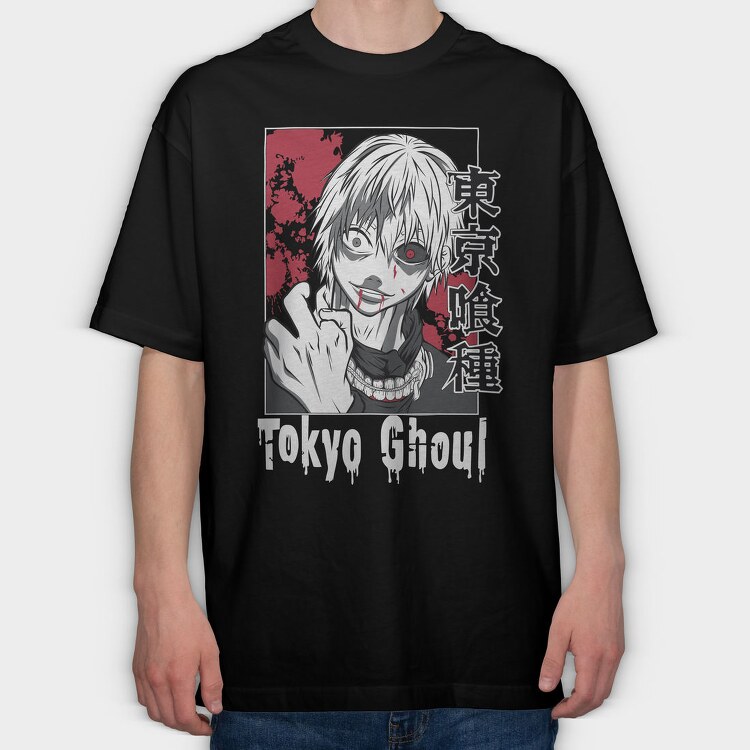 Tokyo Ghoul Edge, Tricou Oversize Barbati (Unisex)