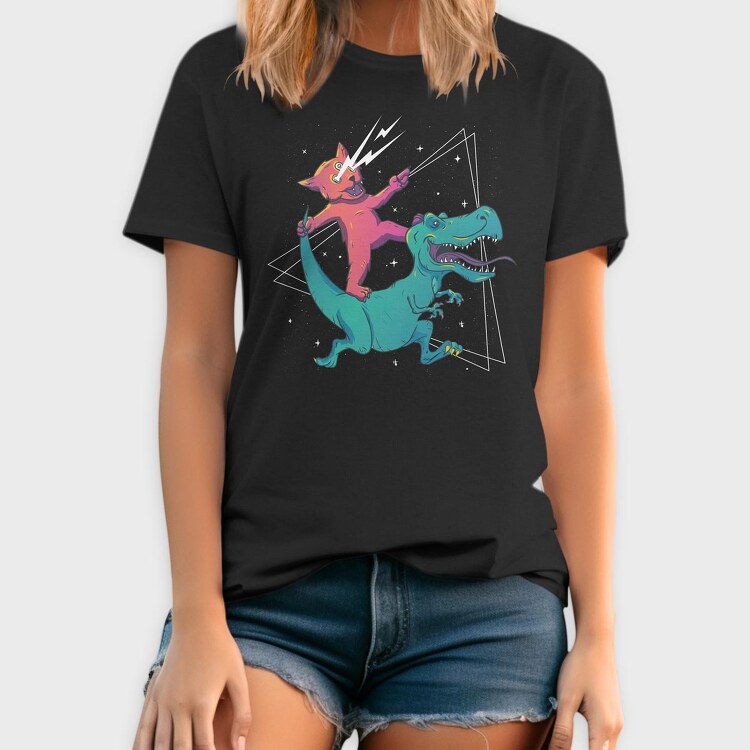 Trippy Cat, Tricou Barbati (Unisex)