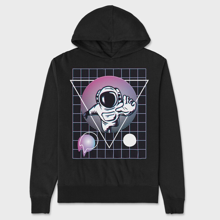 Astronaut Vaporwave, Hanorac Oversize Barbati (Unisex)