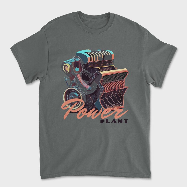 Car Engine Power Plant, Tricou Barbati (Unisex)