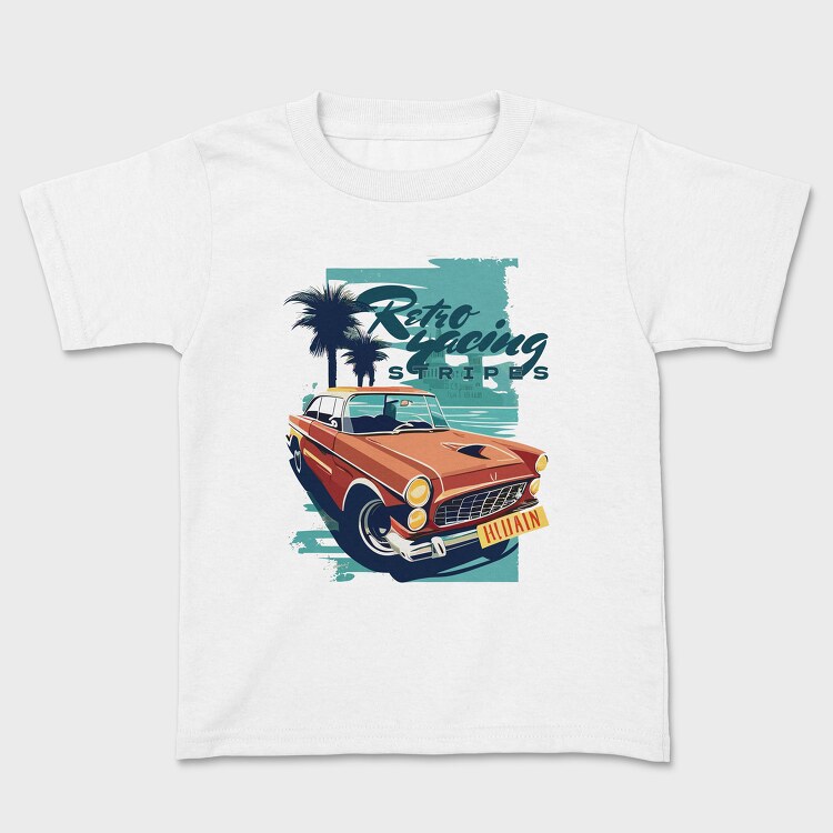 Classic Car Beach Trees, Tricou Copii