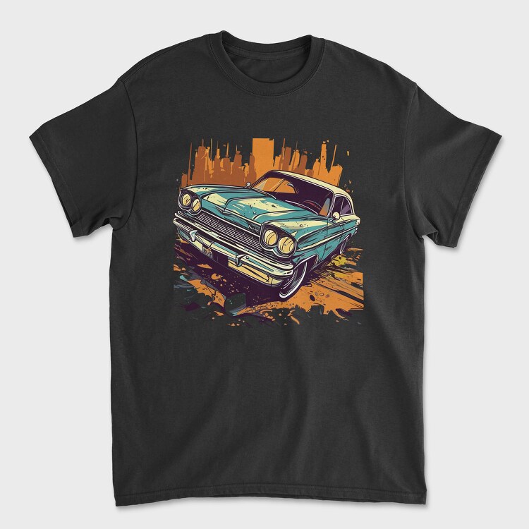 Classic Car Comic, Tricou Barbati (Unisex)