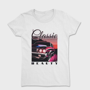 Classic Car Sunset Classic Beauty, Tricou Femei