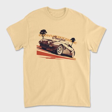 Convertible Cruisin Classic Car Palms, Tricou Barbati (Unisex)