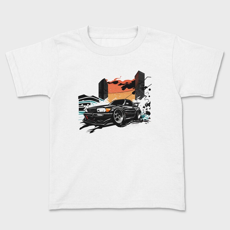 Custom Classic Car Sunset, Tricou Copii