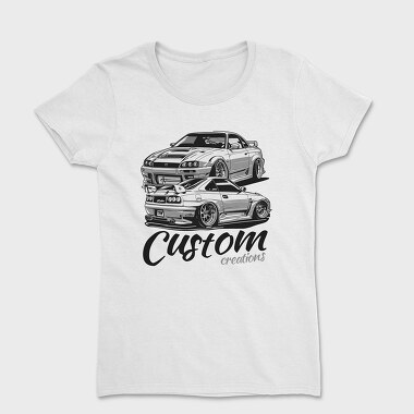 Customized Car Different Views, Tricou Femei