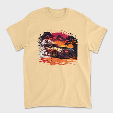 Customized Japanese Car Mountain Tree, Tricou Barbati (Unisex)