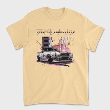 Feel the Adrelaline Japanese Car Manga, Tricou Barbati (Unisex)