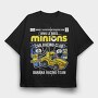 Banana Racing Minions, Tricou Oversize Barbati (Unisex)