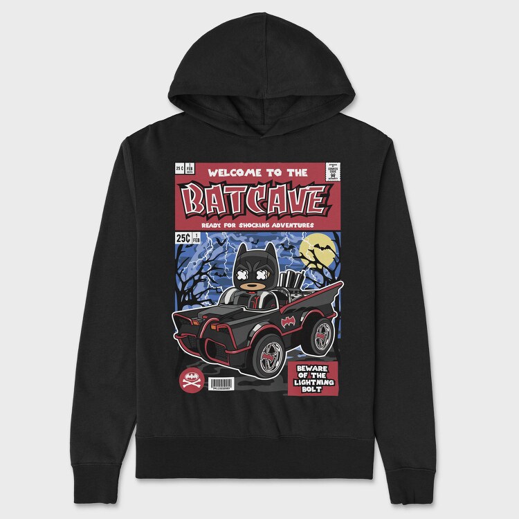 Batcave Night Rider, Hanorac Oversize Barbati (Unisex)