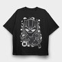 Black Panther Burst, Tricou Oversize Barbati (Unisex)