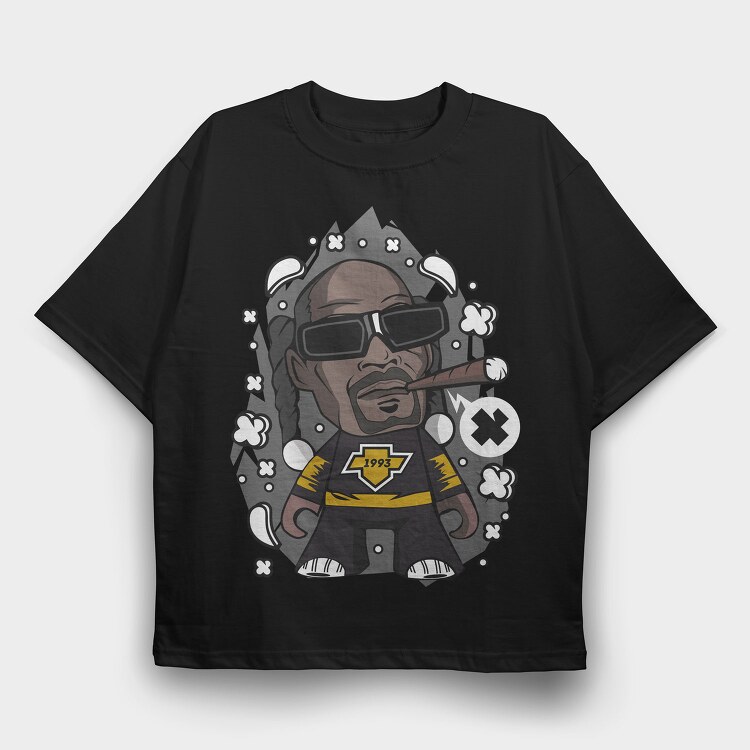 Cool Monkey Smoke, Tricou Oversize Barbati (Unisex)