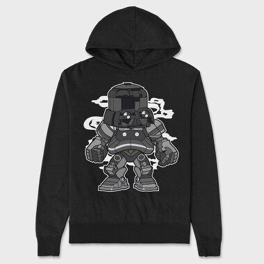 Cyberpunk Warrior 1, Hanorac Oversize Barbati (Unisex)