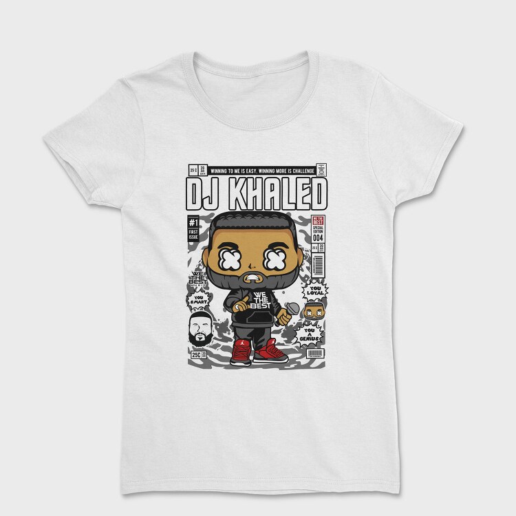Dj Khaled Pop Art, Tricou Femei