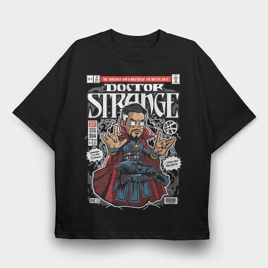 Doctor Strange Rockstar, Tricou Oversize Barbati (Unisex)