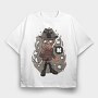 Fearful Freddys Nightmare, Tricou Oversize Barbati (Unisex)