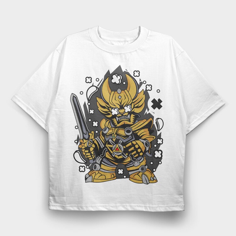 Golden Warrior Saga, Tricou Oversize Barbati (Unisex)