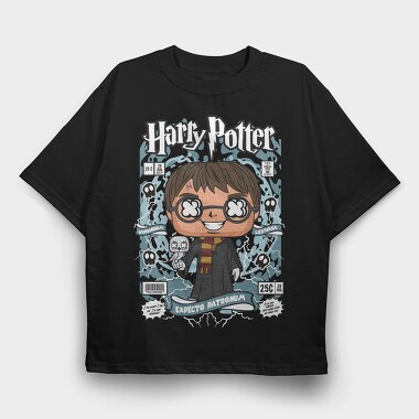 Harry Potter Comic Chibi, Tricou Oversize Barbati (Unisex)