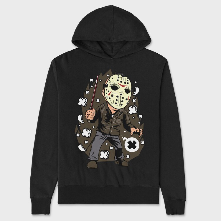 Jason Mask Slasher, Hanorac Oversize Barbati (Unisex)