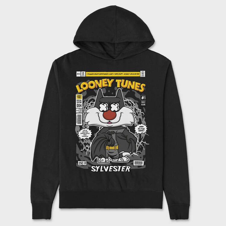 Looney Tunes Batman, Hanorac Oversize Barbati (Unisex)