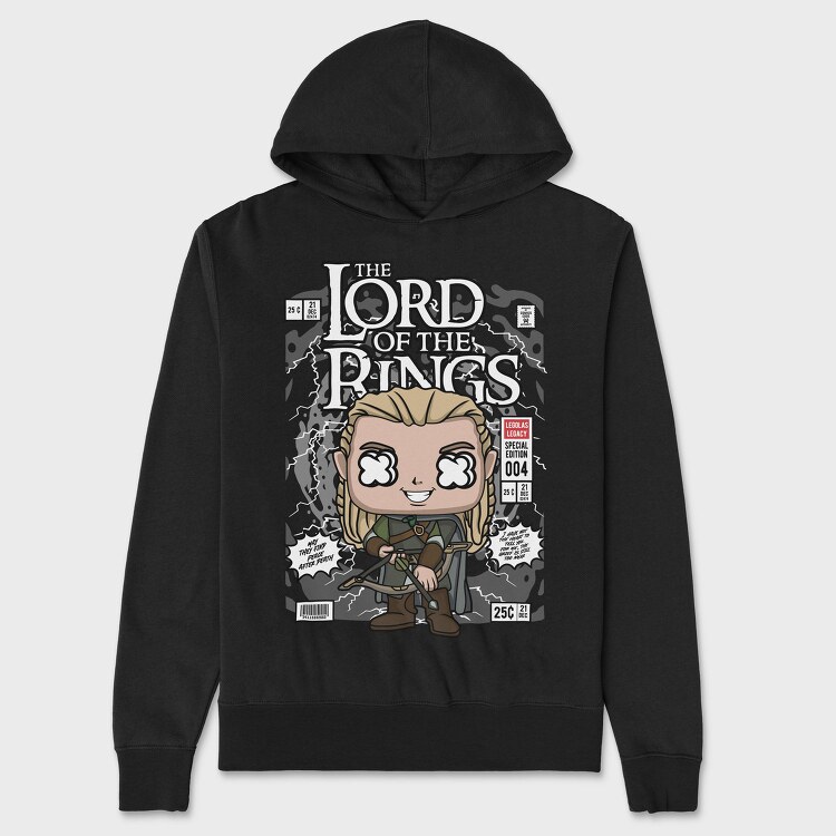 Lord Of The Rings Pop Art, Hanorac Oversize Barbati (Unisex)