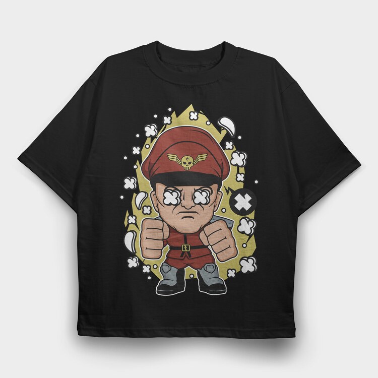 Military Punk Warrior, Tricou Oversize Barbati (Unisex)