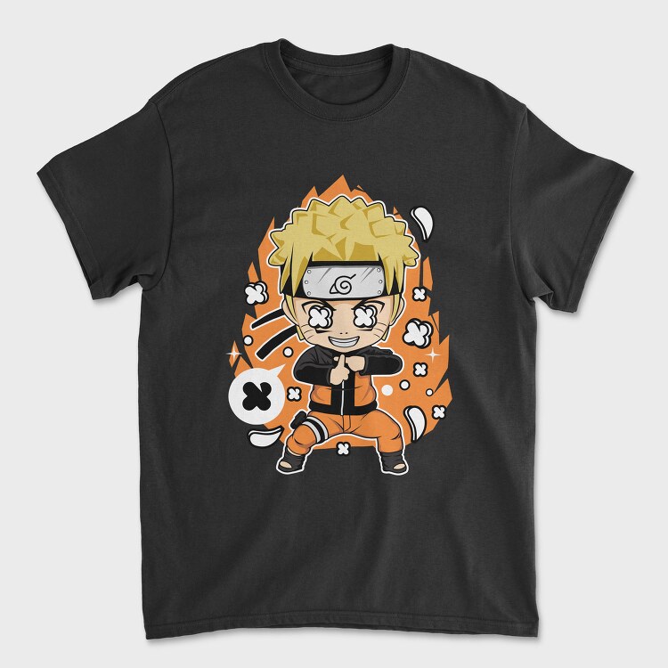 Naruto Chibi Burst, Tricou Barbati (Unisex)