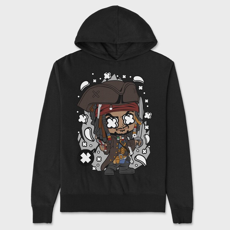 Pirate Captain Chic, Hanorac Oversize Barbati (Unisex)