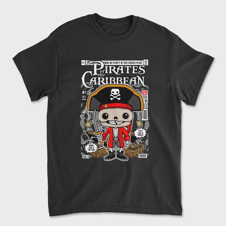 Pirate Captain Treasure Hunt, Tricou Barbati (Unisex)