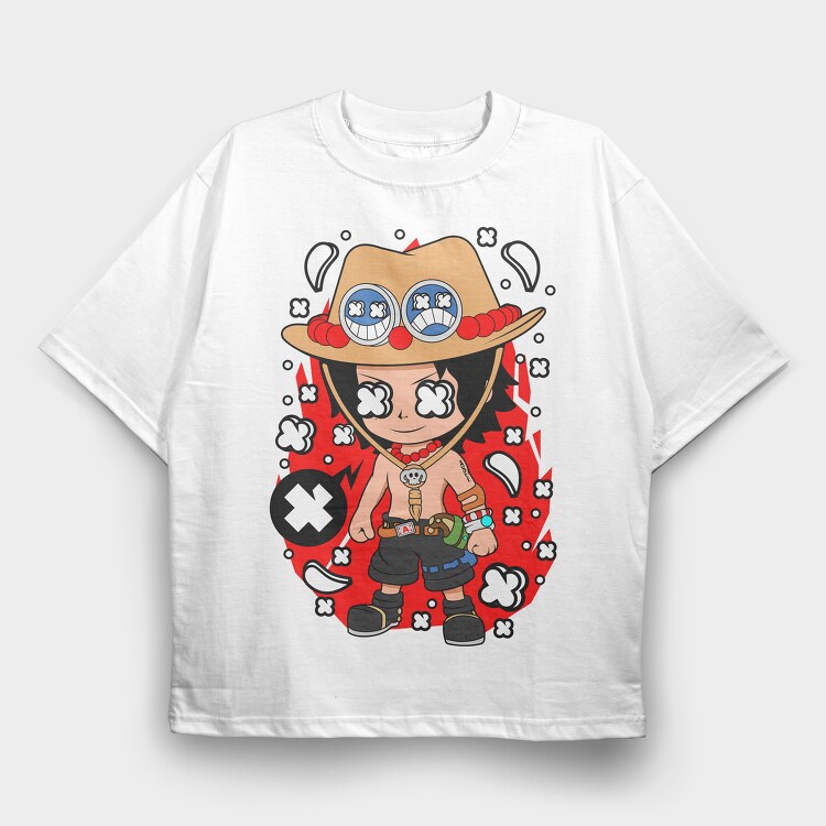 Pirate Chibi Adventure, Tricou Oversize Barbati (Unisex)