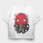 Red Hero Pop Art, Tricou Oversize Barbati (Unisex)