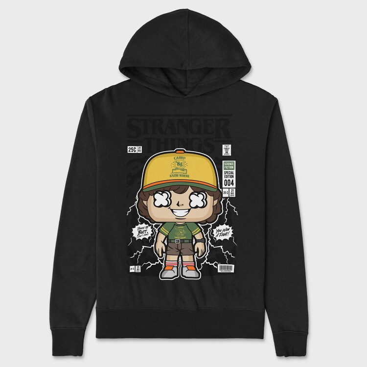 Stranger Things Comic Cap, Hanorac Oversize Barbati (Unisex)