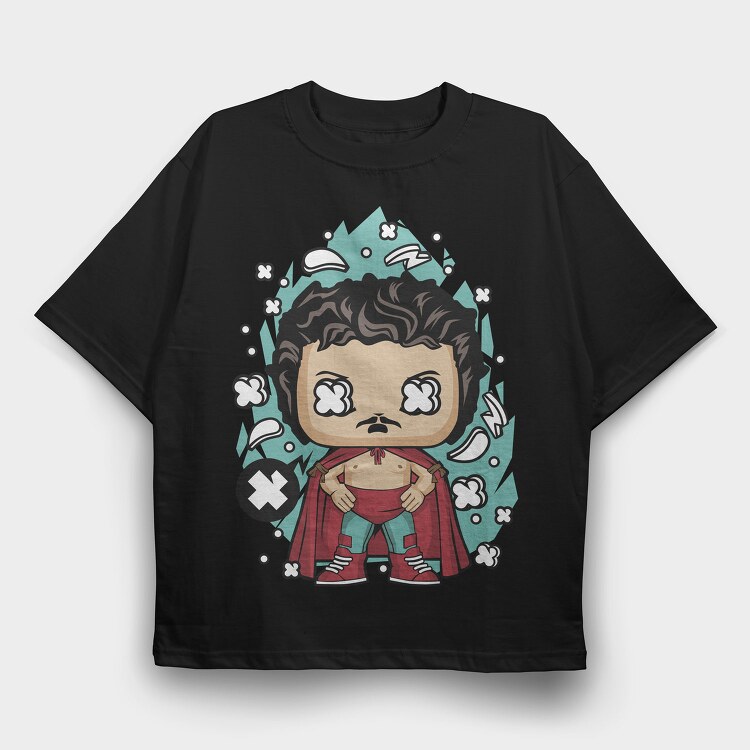 Superhero Pop Art, Tricou Oversize Barbati (Unisex)