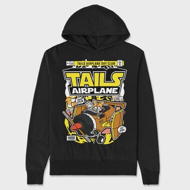 Tails Airplane Club, Hanorac Oversize Barbati (Unisex)