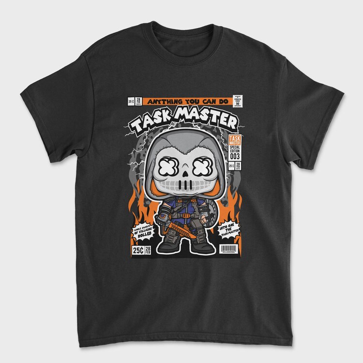 Taskmaster Skull Fire, Tricou Barbati (Unisex)
