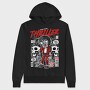 Thriller Robot Skull, Hanorac Oversize Barbati (Unisex)