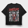 Thriller Robot Skull, Tricou Oversize Barbati (Unisex)