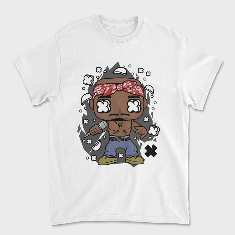 Thug Life Rapper, Tricou Barbati (Unisex)