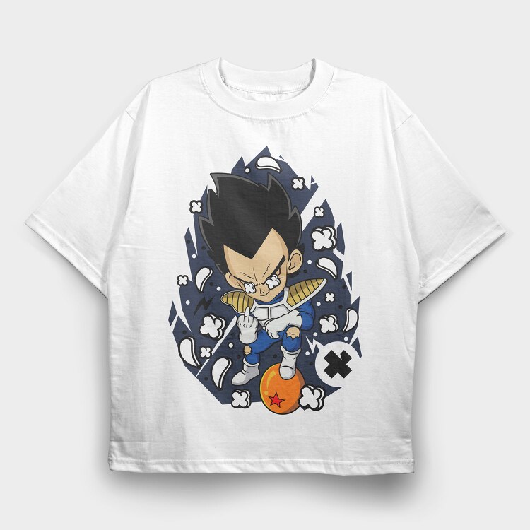 Vegeta X, Tricou Oversize Barbati (Unisex)