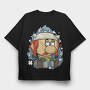 Viking Warrior Mascot, Tricou Oversize Barbati (Unisex)