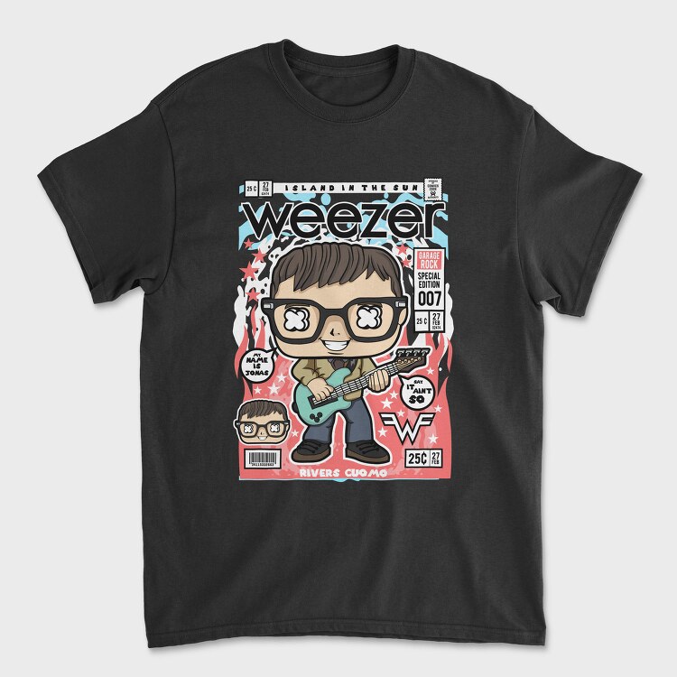 Weezer Rock Star, Tricou Barbati (Unisex)
