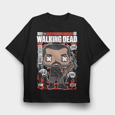 Zombie Apocalypse Pop Art, Tricou Oversize Barbati (Unisex)