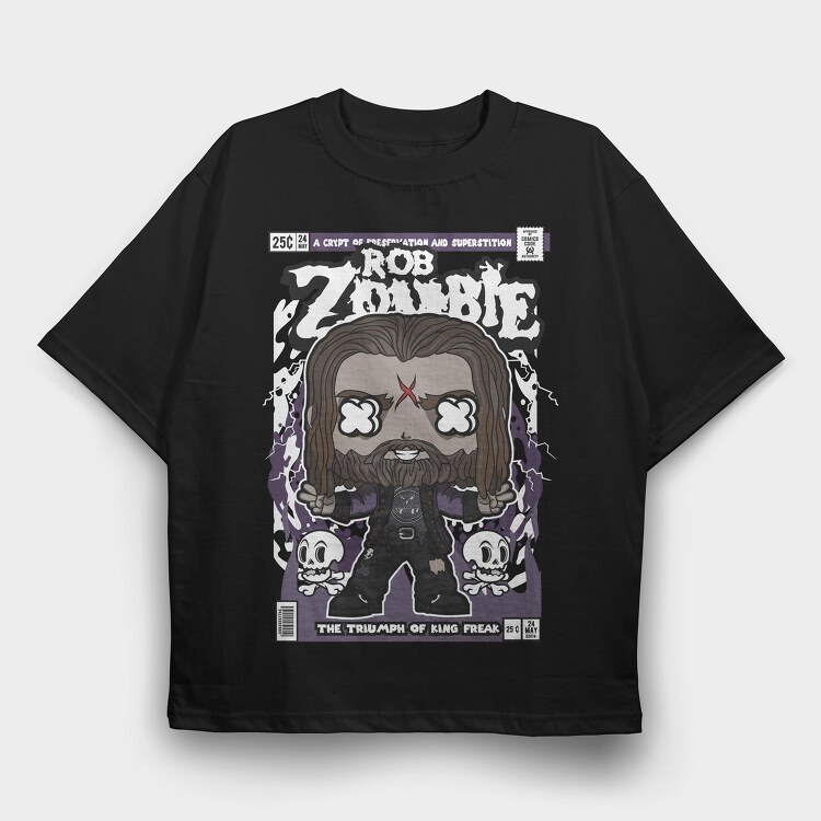 Zombie King Cult, Tricou Oversize Barbati (Unisex)