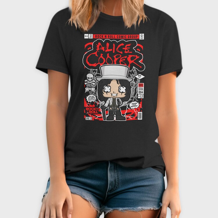 Alice Cooper Rock Roll, Tricou Barbati (Unisex)