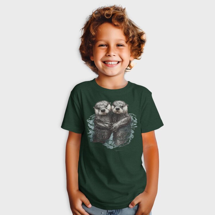 Otters Swimming, Tricou Copii