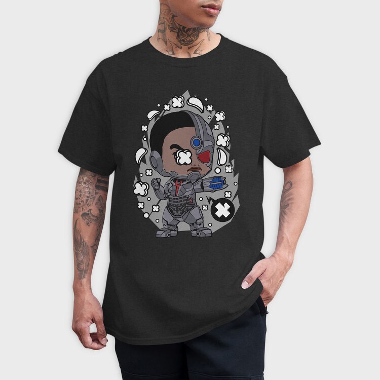 Cyberpunk Chibi, Tricou Barbati (Unisex)